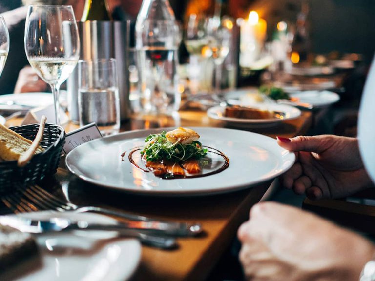 Restaurant dinner